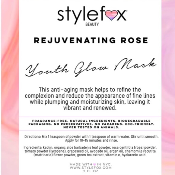 STYLEFOX Rejuvenating Rose Youth Glow Mask - Picture 2 of 2